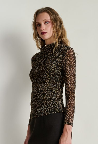 Μπλούζα με animal print
