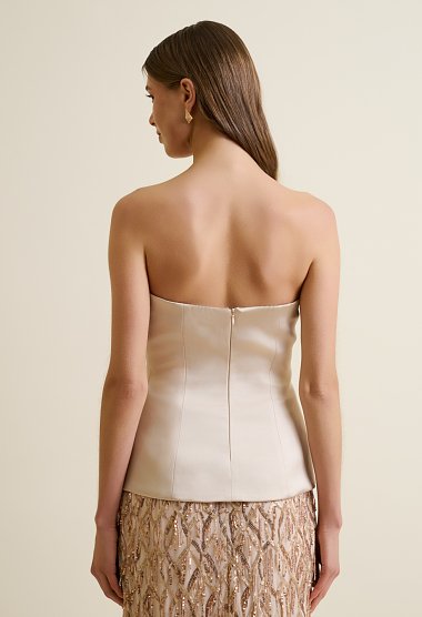 Satin bustier top