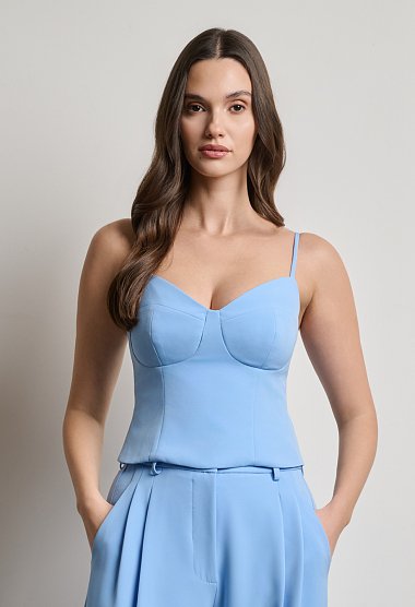 Top with cups and straps