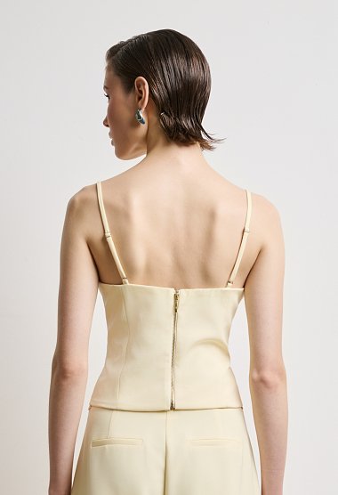 Top with cups and straps