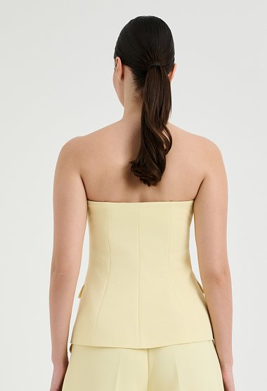 Strapless γιλέκο κοστουμιού με κουμπιά