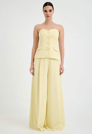 Strapless γιλέκο κοστουμιού με κουμπιά
