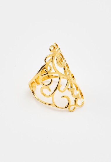 Ring with a perforated design