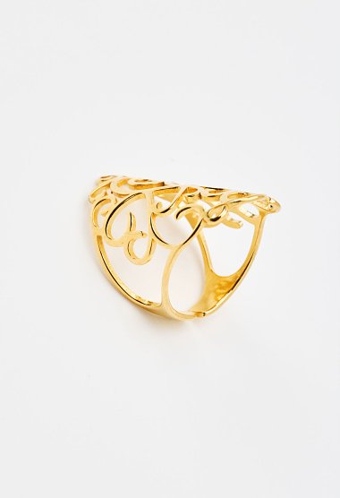 Ring with a perforated design