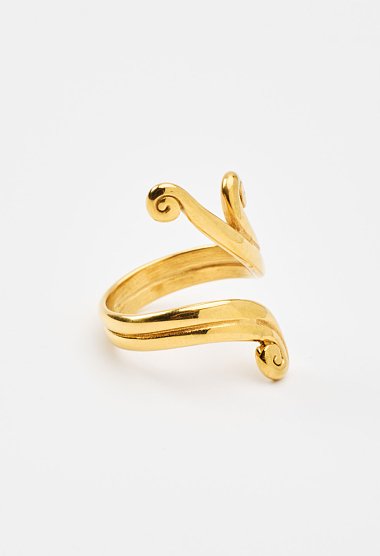 Ring with a spiral design