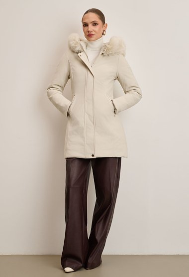 Parka jacket with hood
