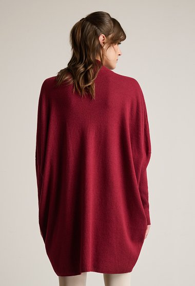 Πλεκτή μπλούζα oversize ασύμμετρη