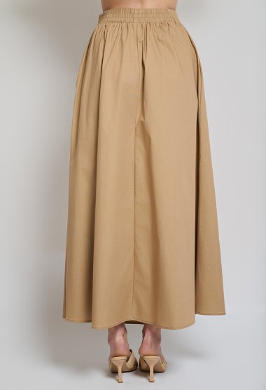 Beige set with a maxi skirt and shirt