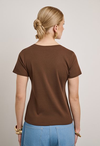 V-neck blouse