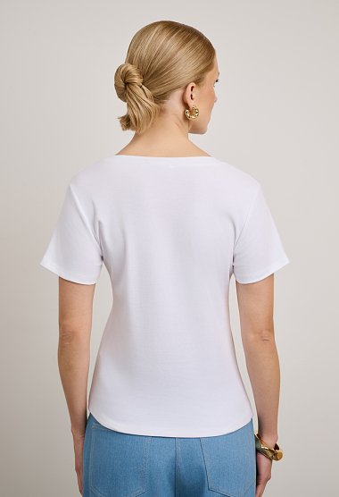 V-neck blouse