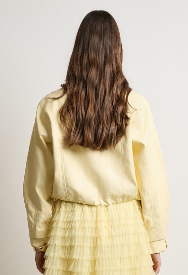 Cropped bomber jacket