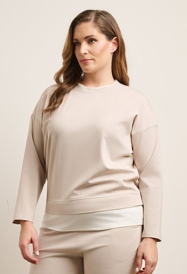 Sweatshirt and joggers set with stripe detail