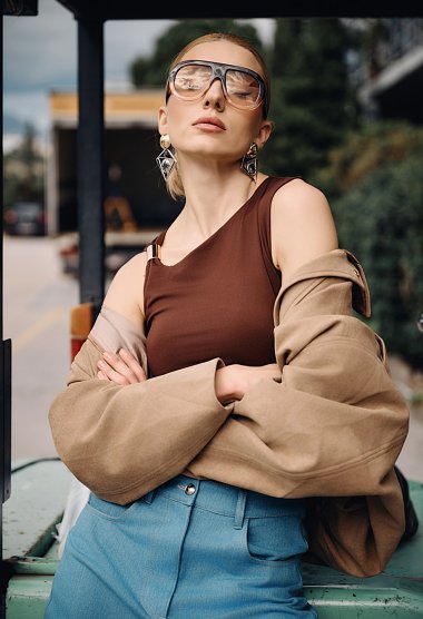 Suede bomber jacket