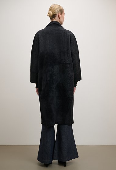 Faux fur-effect coat