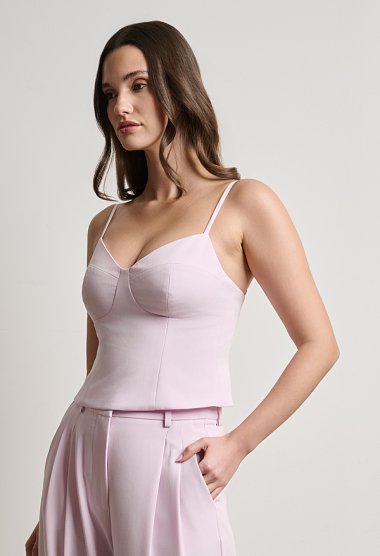 Top with cups and straps