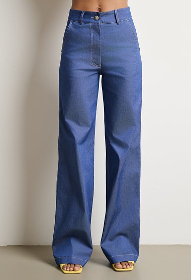 Ψηλόμεσο παντελόνι wide leg