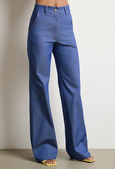 Ψηλόμεσο παντελόνι wide leg