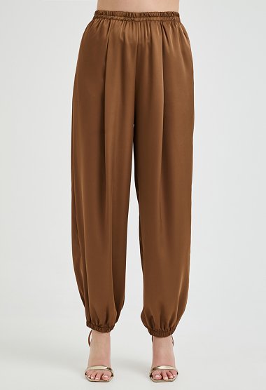 Satin jogger trousers