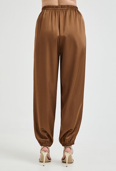 Satin jogger trousers