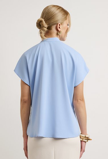 Mao-collar shirt
