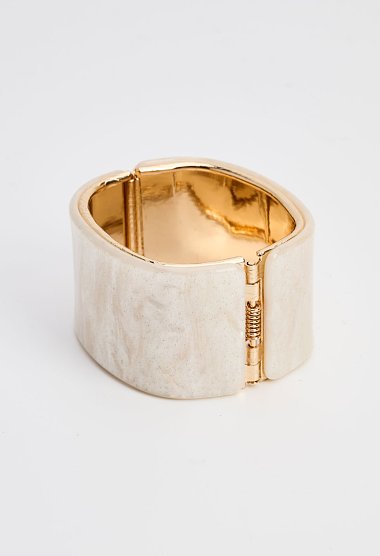 Marble-effect bangle bracelet
