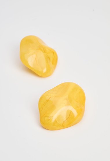 Clip-on σκουλαρίκια με marble εφέ