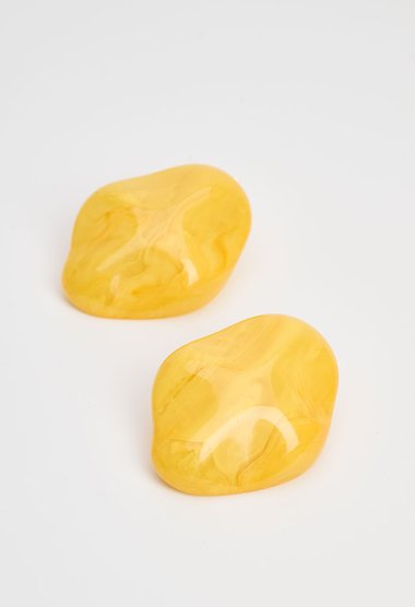 Clip-on σκουλαρίκια με marble εφέ
