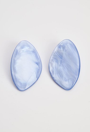 Marble-effect earrings