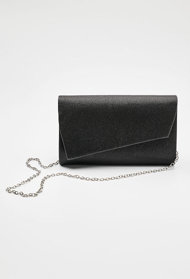 Envelope clutch with glitter