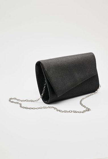 Envelope clutch with glitter