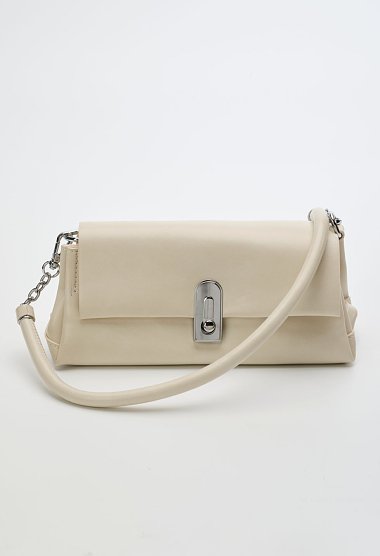 Shoulder bag with metallic detail