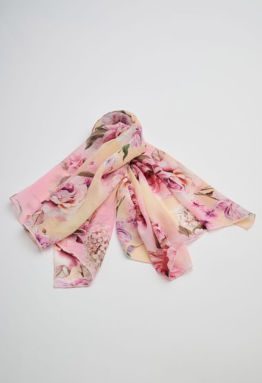 Floral pattern scarf