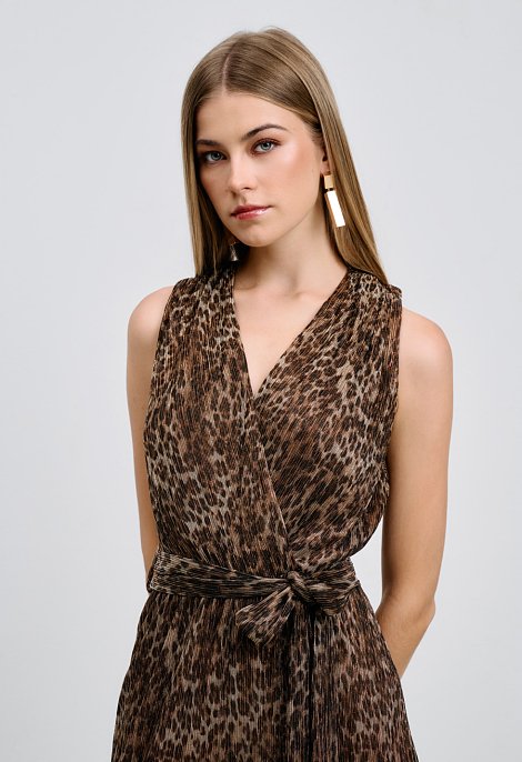 Leopard print jumpsuit