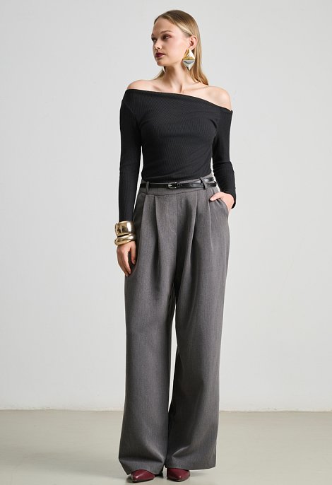 Jumpsuit featuring a combination of fabrics