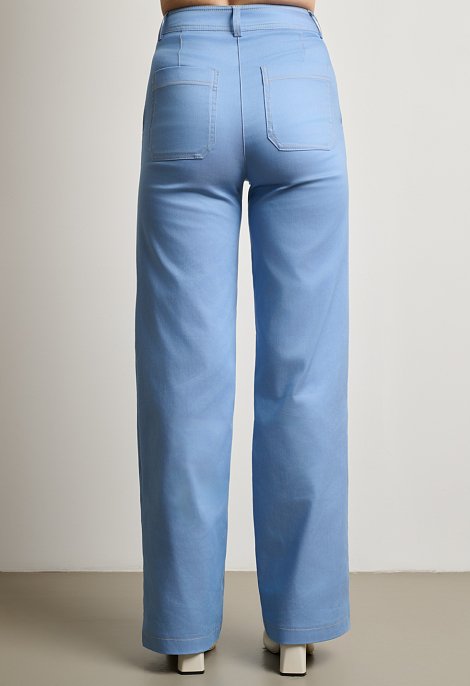 Ψηλόμεσο παντελόνι wide leg