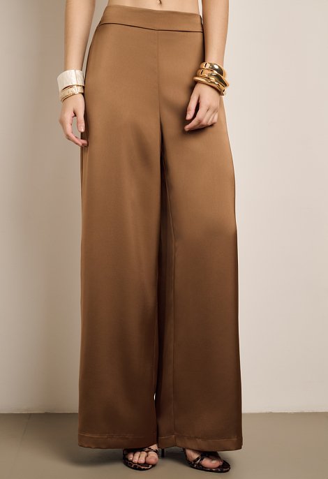 Satin trousers