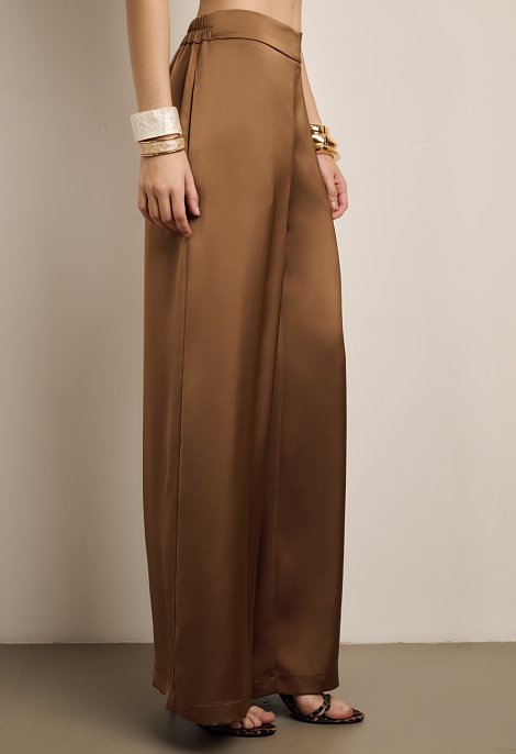 Satin trousers
