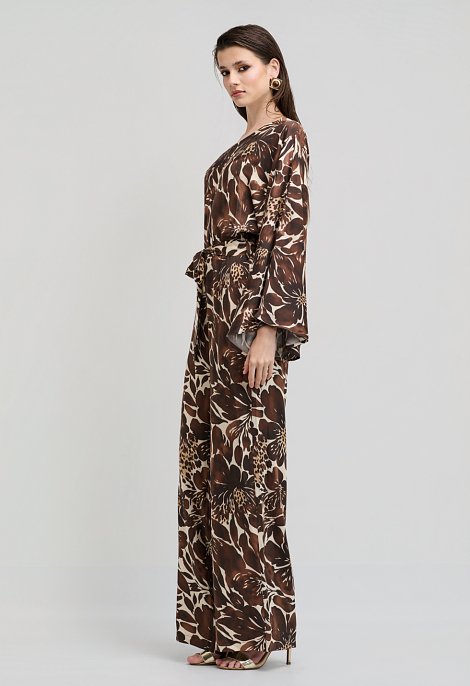 Εμπριμέ ολόσωμη φόρμα one shoulder