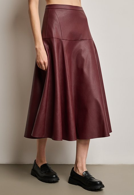 A-line midi skirt