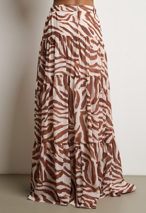 Μάξι φούστα με Zebra Print