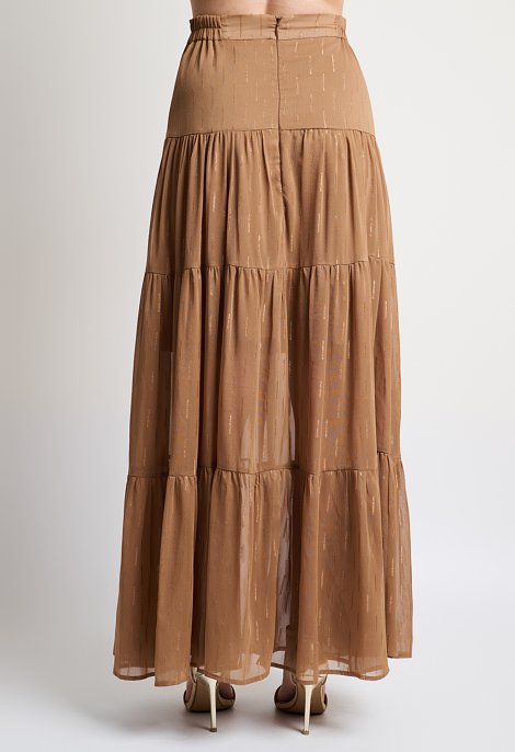 Brown maxi skirt