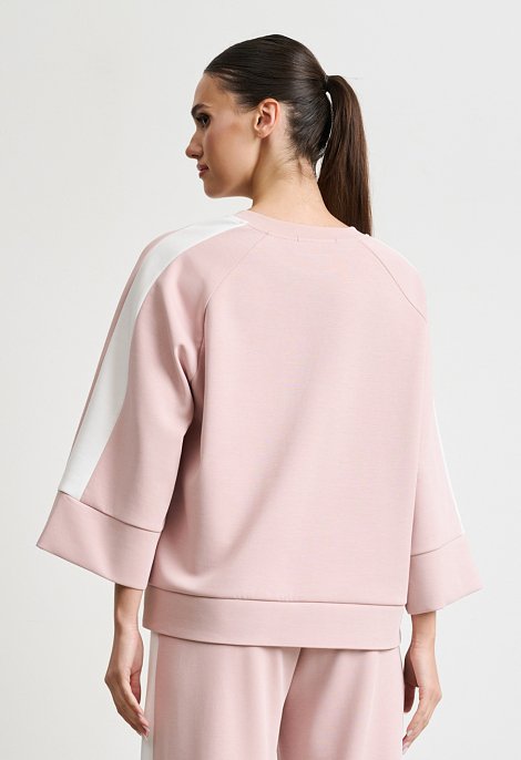 Sweatshirt set with side stripe