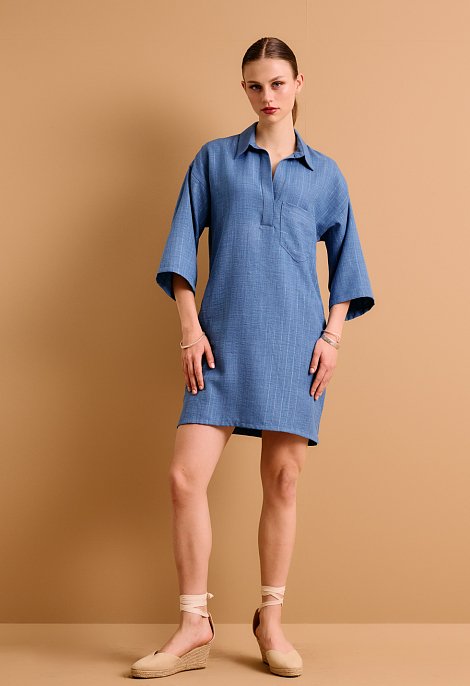 Dress with a collar