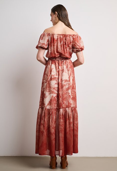 Maxi φόρεμα Off-Shoulder