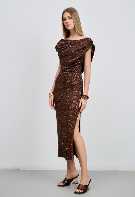 Sequin midi dress