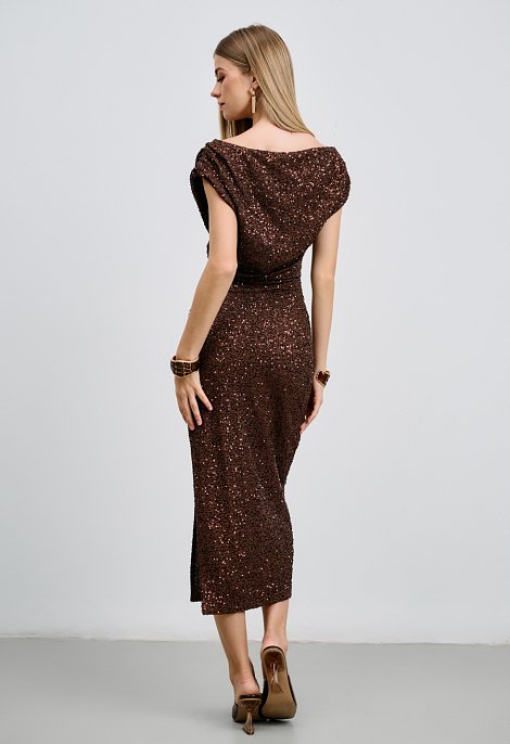 Sequin midi dress