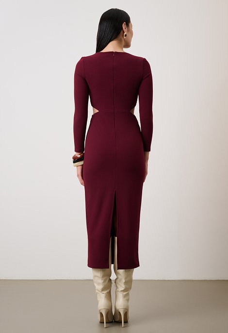 Midi dress with open sides