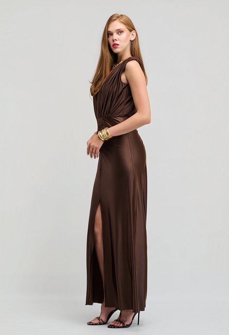 Maxi Stretch Ruched Dress