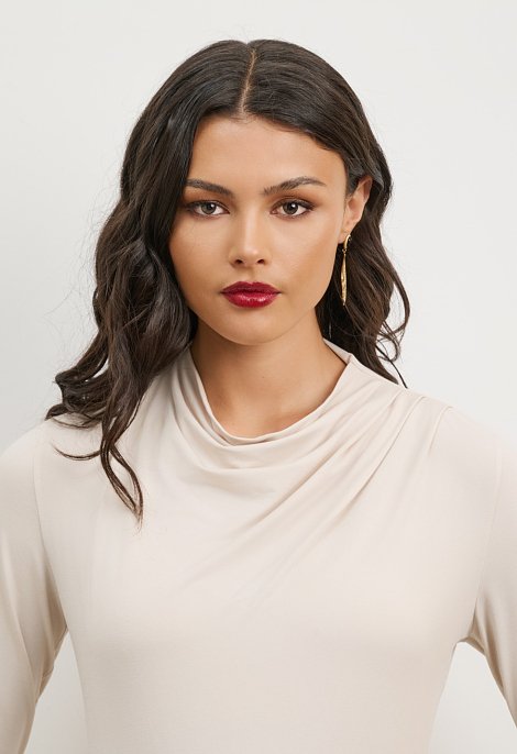 Draped blouse