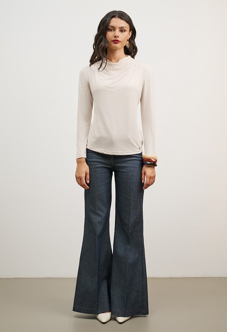 Draped blouse